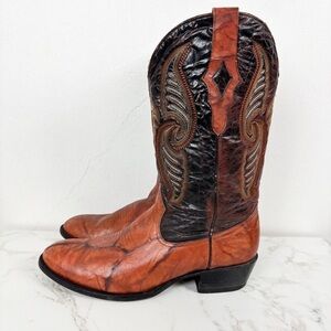 Korwin Men’s Western Leather Embroidered Cowboy Boots Sz Mex 32 (US 13)